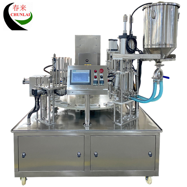KIS-900-2 automatico Rotary tipo yogurt Coppa di riempimento Sigillatrice