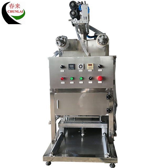 KIS-1 Desktop Pneumatic Food Tray Sealing Machine con opzione di lavaggio a gas